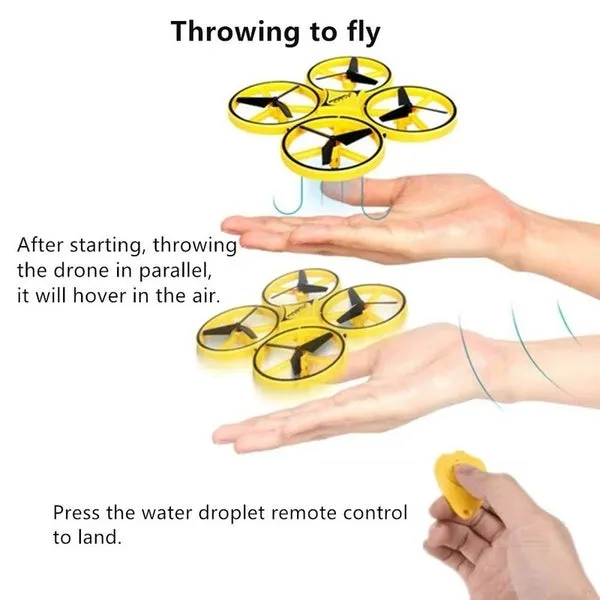 Gesture Control Drone Rc Quadcopter Aircraft with Smart Watch Controlled
