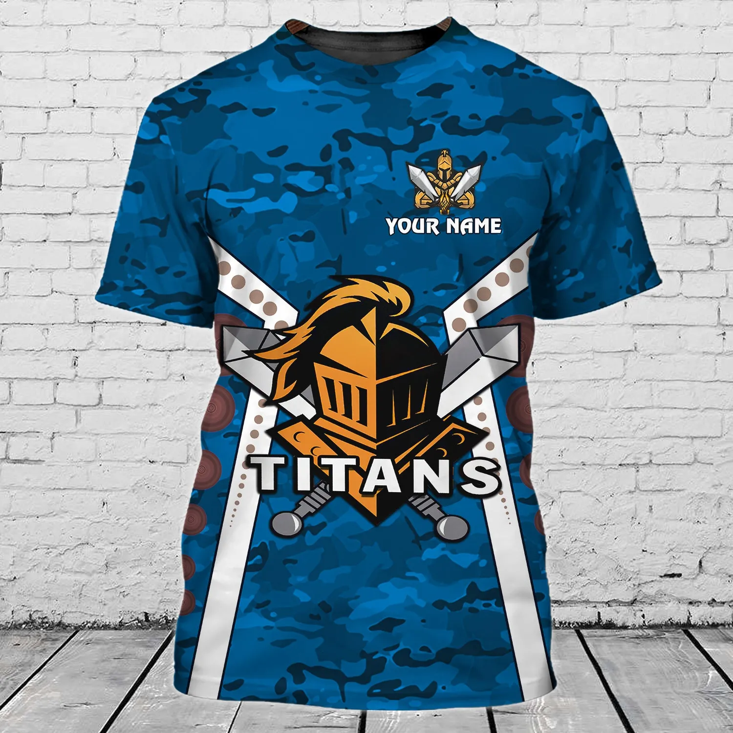 Gold Coast Titans - Personalized Name 3D Tshirt - ATM2K