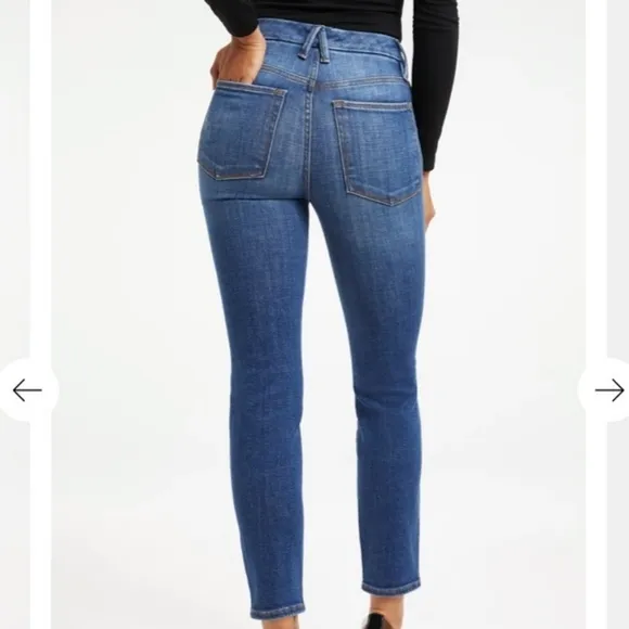 Good American - Good Classic Straight Jeans Indigo 207 Sz 28 NWT