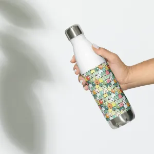 Green Cartoon Dogs Water Bottle