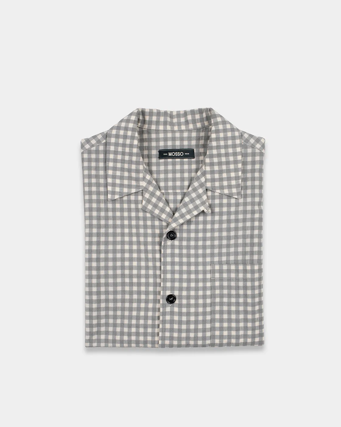 Grey Vichy Seersucker Shirt