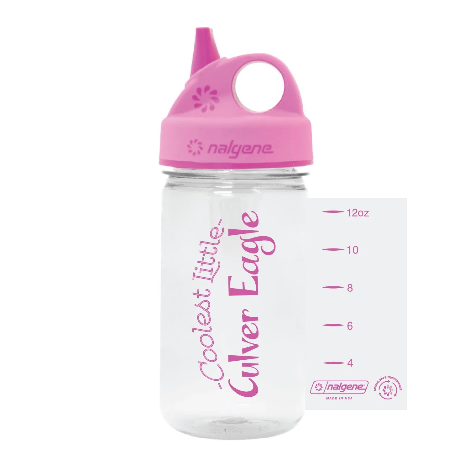 Grip'n Gulp - Clear/Pink - 12oz