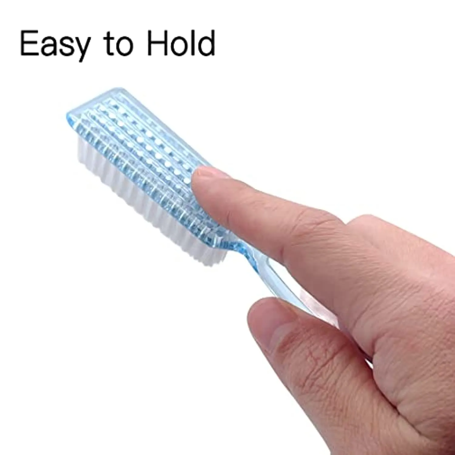 Handle Grip Nail Brush Cleaner Fingernail Scrub Brush Hand Cleaning Brushes Soft Stiff Bristles Scrubber Manicure Tools Kit for Nails and Toes,4 Pcs