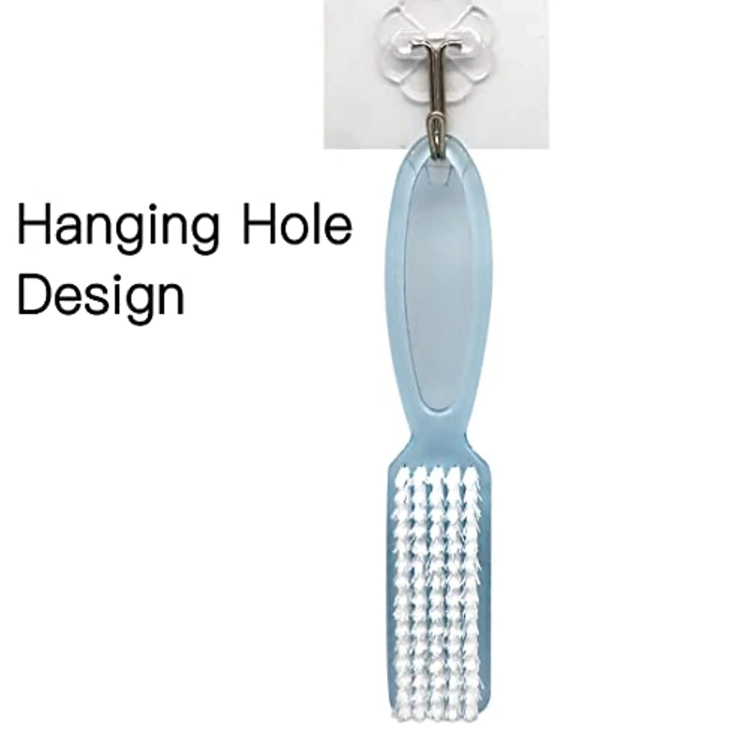 Handle Grip Nail Brush Cleaner Fingernail Scrub Brush Hand Cleaning Brushes Soft Stiff Bristles Scrubber Manicure Tools Kit for Nails and Toes,4 Pcs