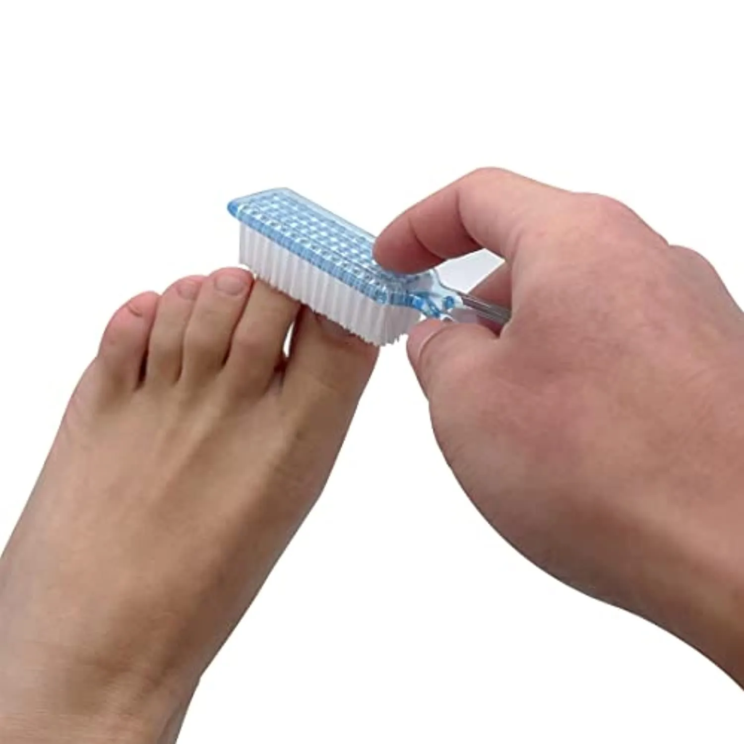 Handle Grip Nail Brush Cleaner Fingernail Scrub Brush Hand Cleaning Brushes Soft Stiff Bristles Scrubber Manicure Tools Kit for Nails and Toes,4 Pcs