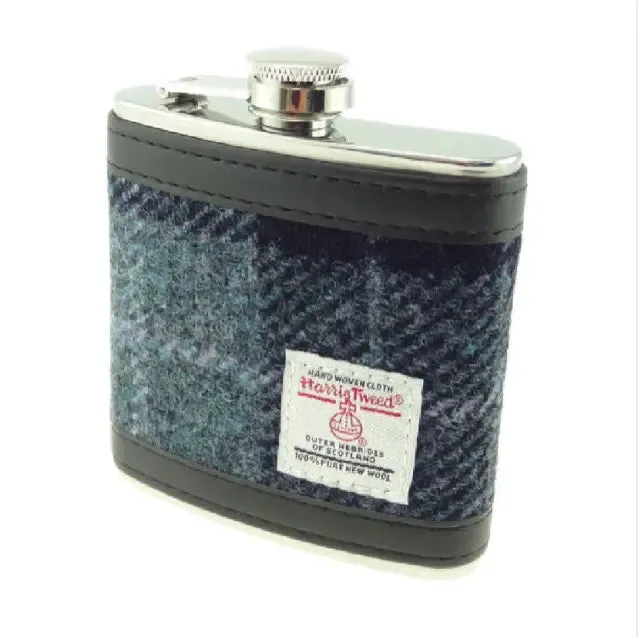 Harris Tweed Hip Flask
