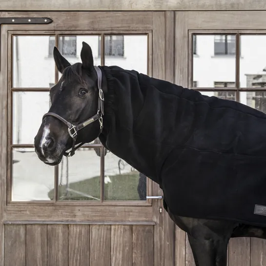 Heavy Fleece Horse Scarf - Black