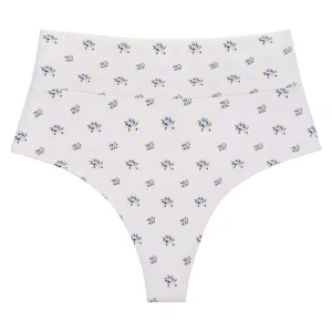 Heidi Floral Full Coverage High Rise Bikini Bottom