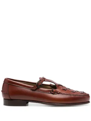 Hereu Ferriol T-bar leather loafers