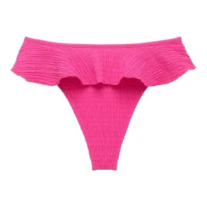 Hibiscus Scrunch Tamarindo Ruffle Bikini Bottom