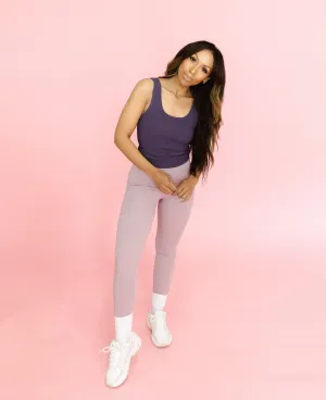 High Rise Pocket Legging - Lilac