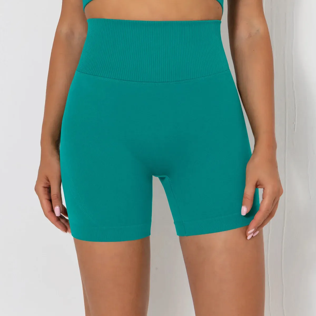 High Waist Biker Gym Shorts for Women - Yoga Shorts