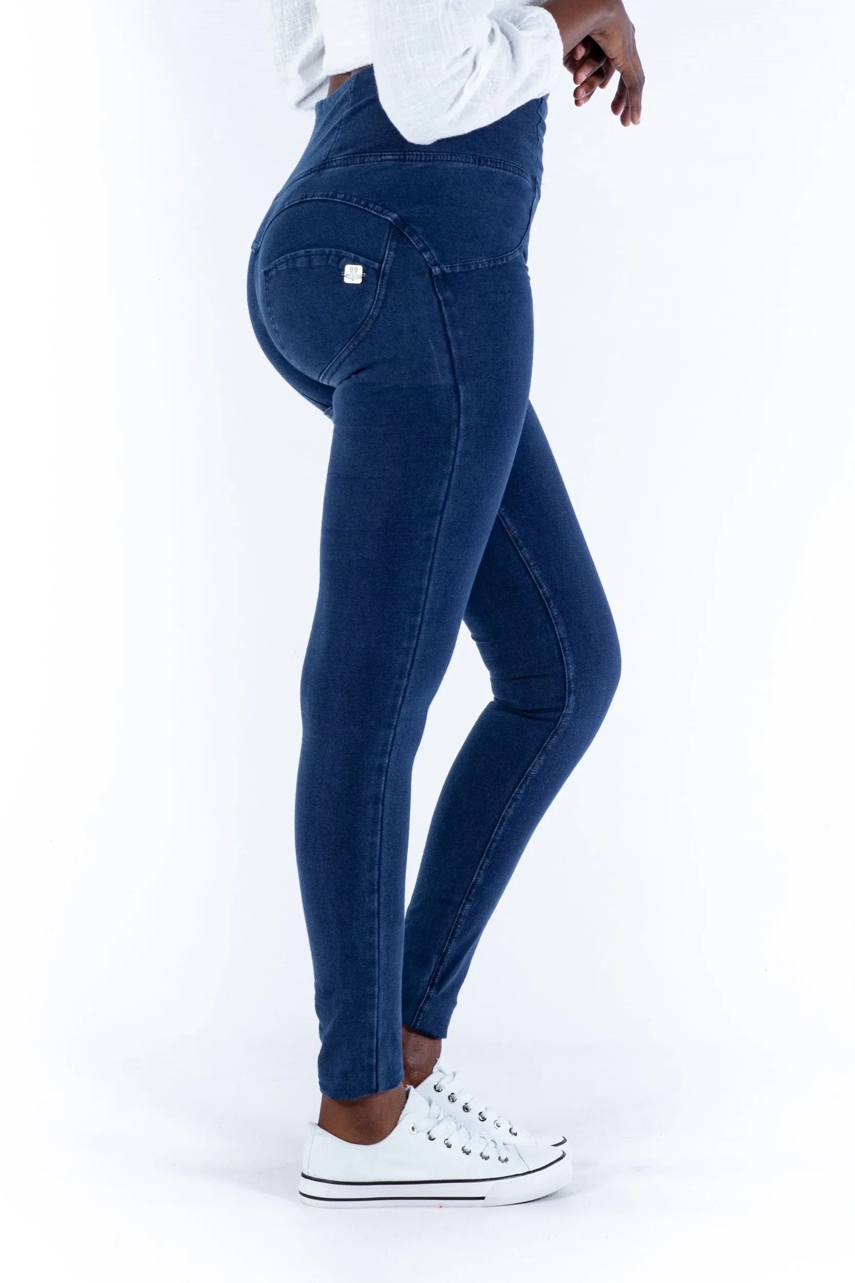 High waist Butt lifting Shaping jeans/Jeggings - Dark Blue