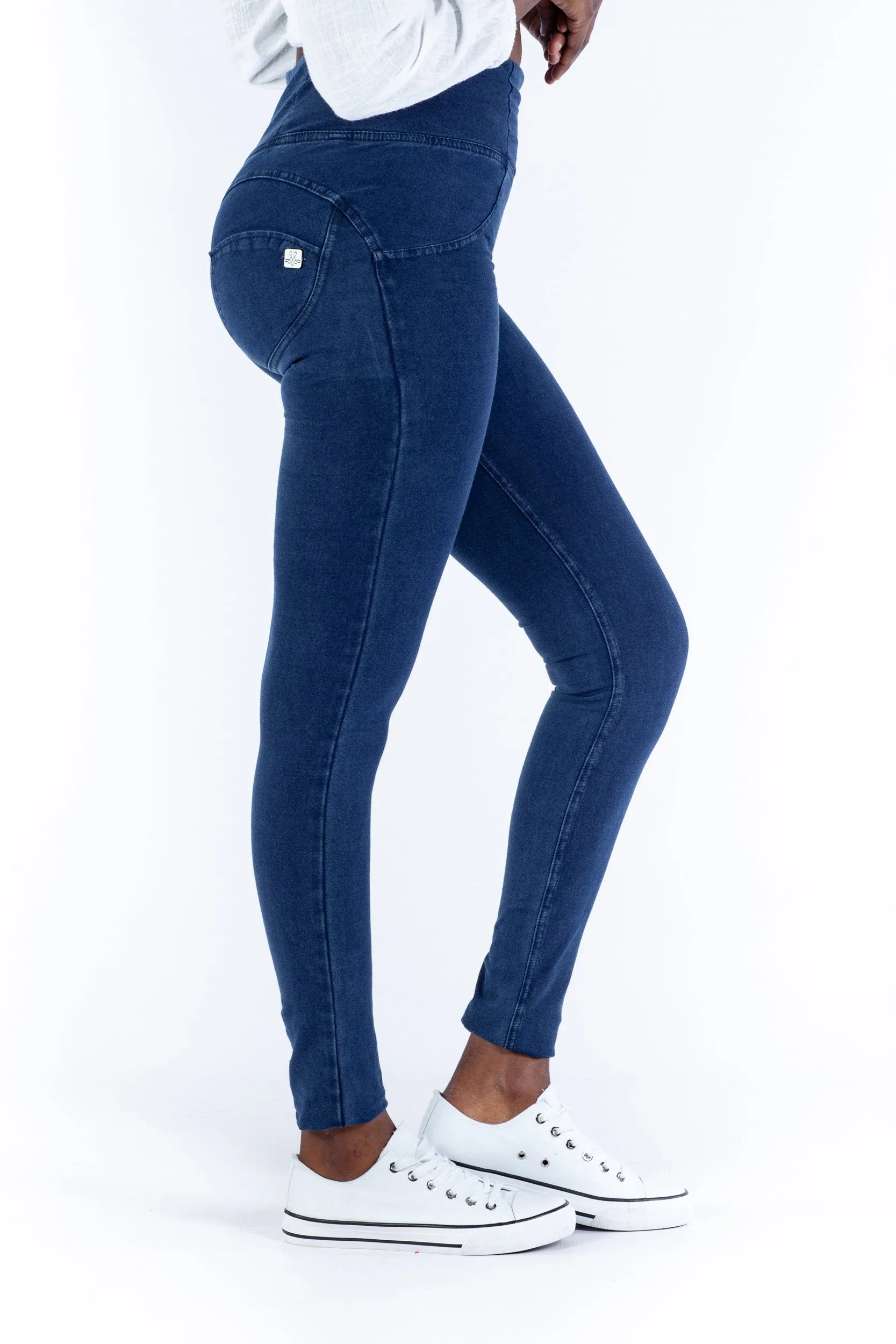 High waist Butt lifting Shaping jeans/Jeggings - Dark Blue