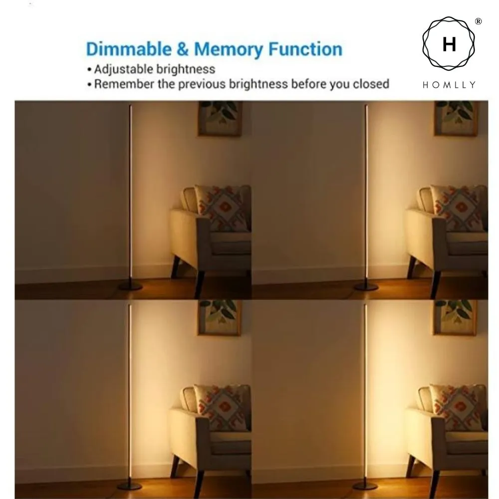 Homlly Minimalist Dimmable Corner Lighting Standing Tall Floor Lamp