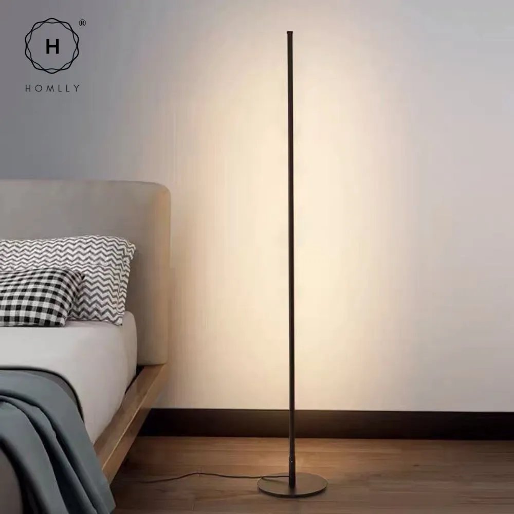Homlly Minimalist Dimmable Corner Lighting Standing Tall Floor Lamp