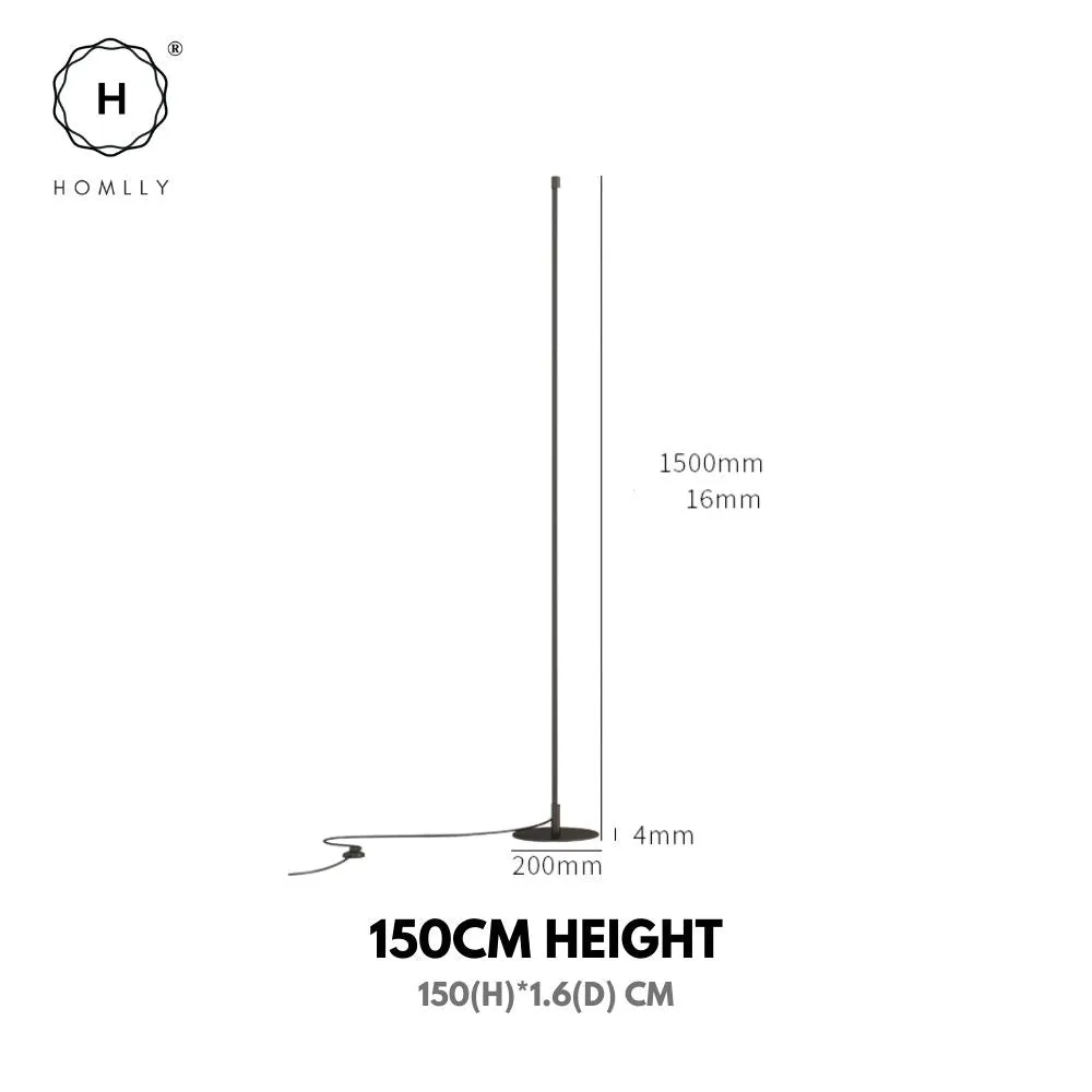 Homlly Minimalist Dimmable Corner Lighting Standing Tall Floor Lamp