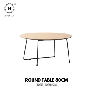 Homlly Muiio Mid-Century Modern Living Room Coffee TV Open Shelve Table