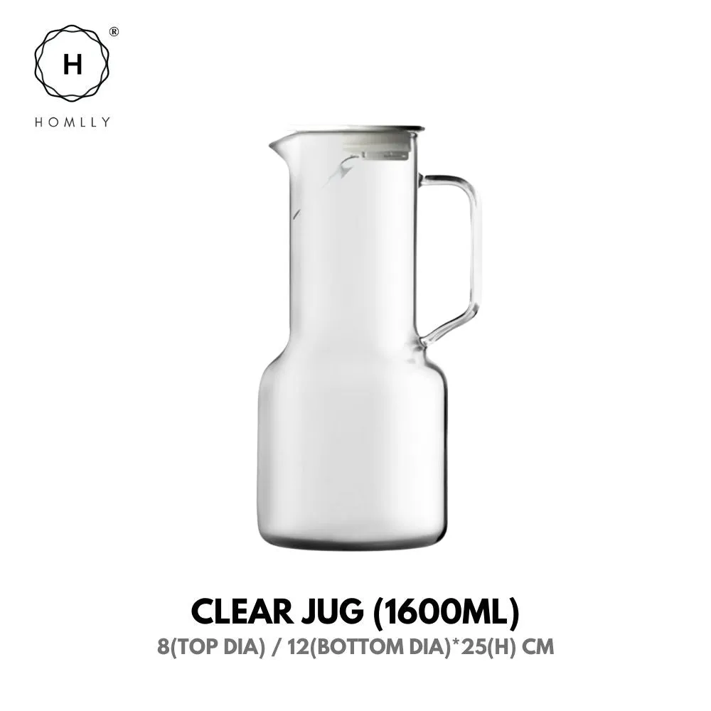 Homlly Qutto Boro Water & Juice Carafe Jug & Cups