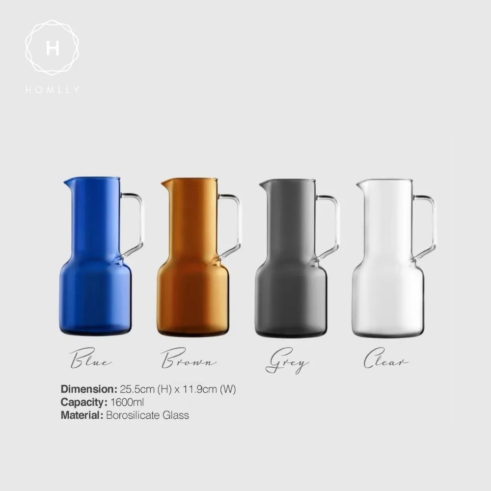 Homlly Qutto Boro Water & Juice Carafe Jug & Cups