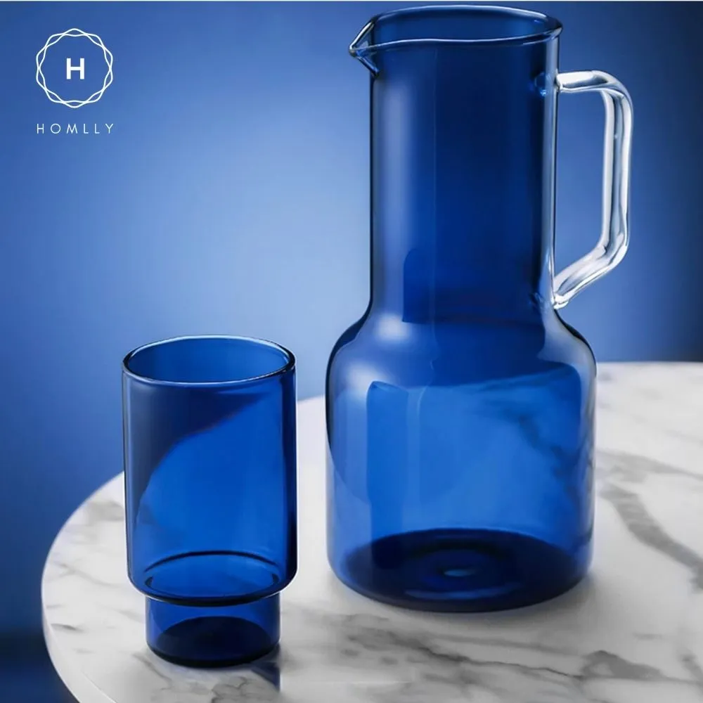 Homlly Qutto Boro Water & Juice Carafe Jug & Cups