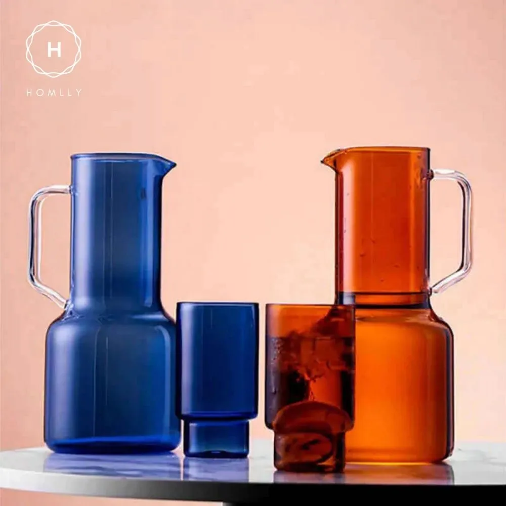 Homlly Qutto Boro Water & Juice Carafe Jug & Cups