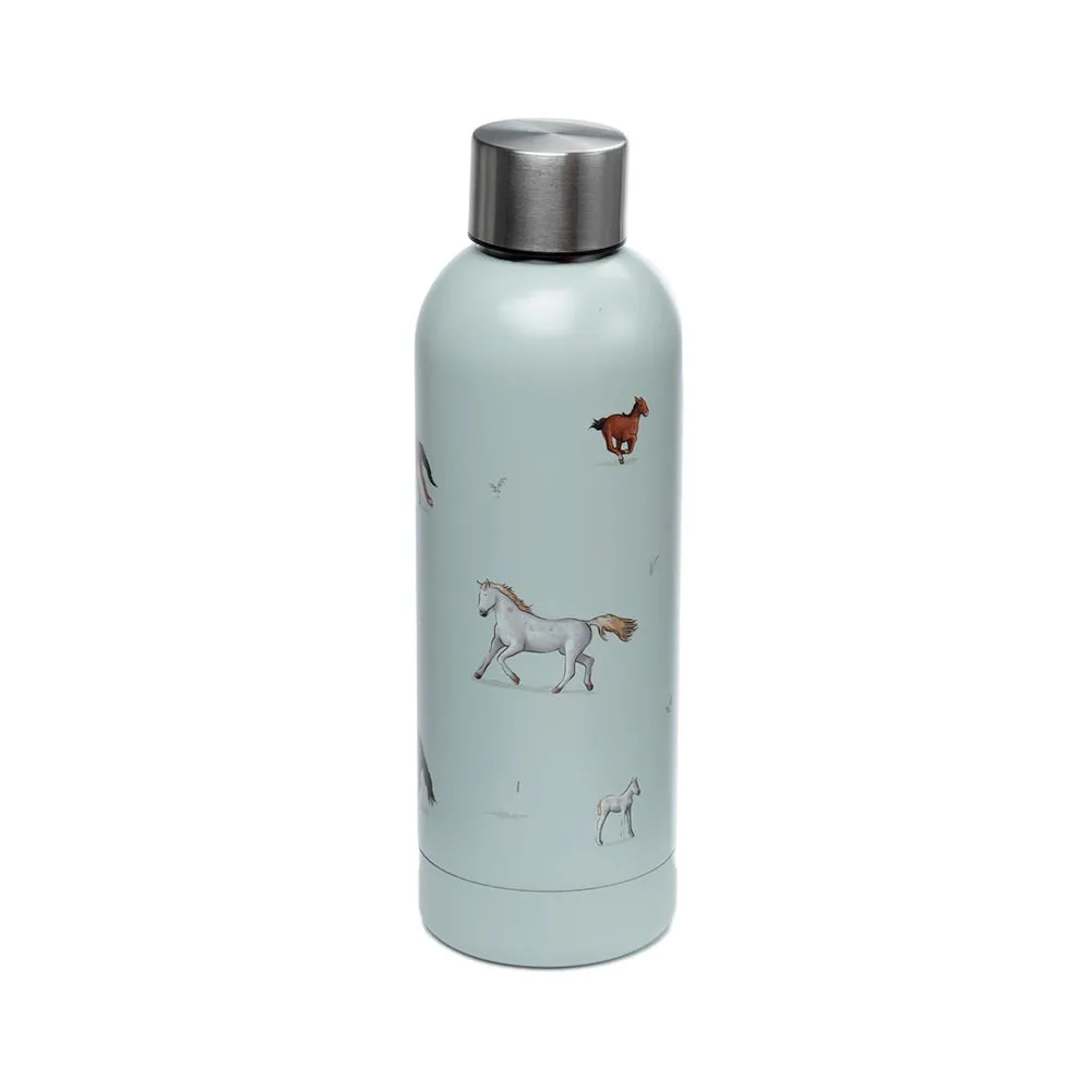 Horses Stainless Steel Thermal Insulated Drinks Bottle