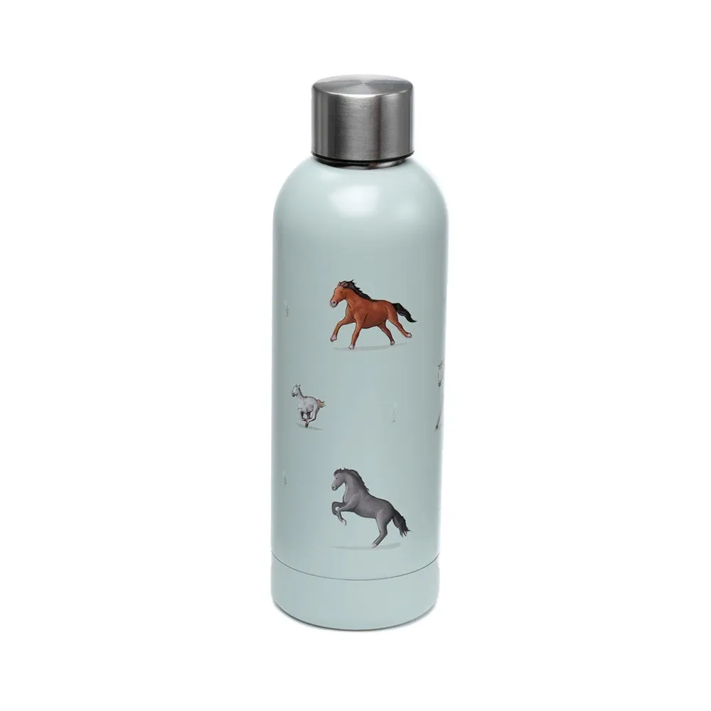 Horses Stainless Steel Thermal Insulated Drinks Bottle