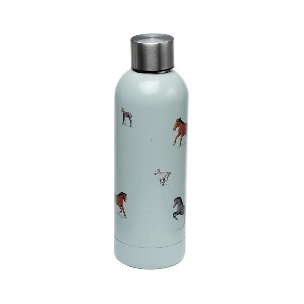 Horses Stainless Steel Thermal Insulated Drinks Bottle