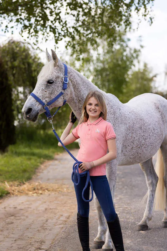 Horze Sohra JR Polo Shirt Peaches N Cream