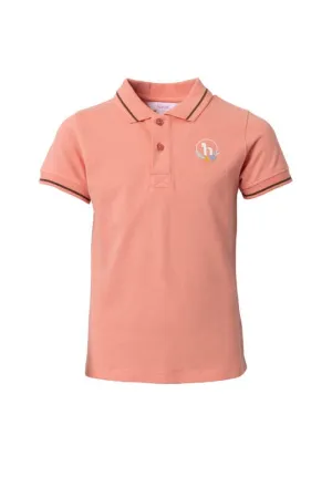 Horze Sohra JR Polo Shirt Peaches N Cream