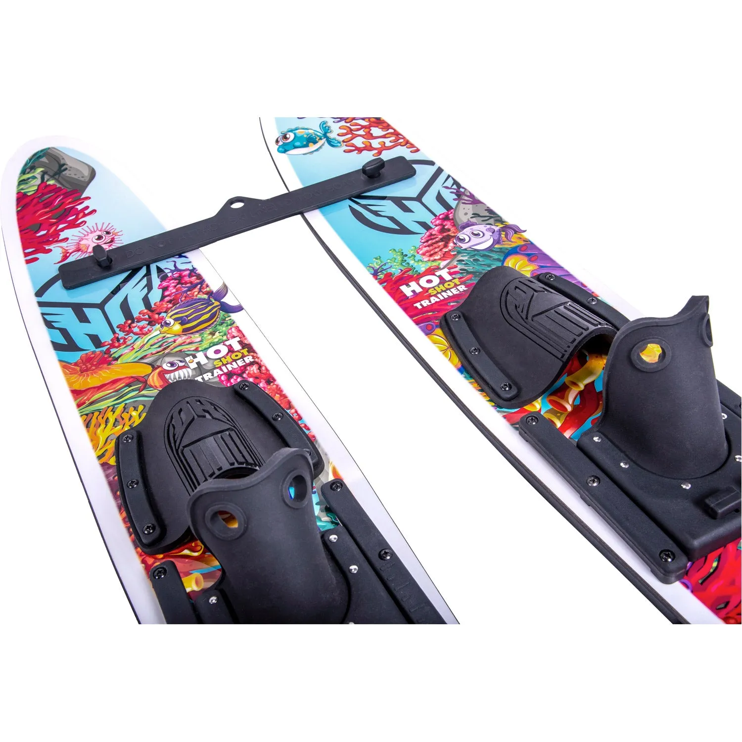 Hot Shot Jr Combo Water Skis w/ Trainer Bar & Rope