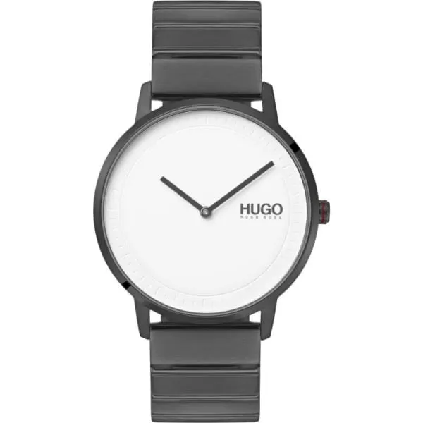 Hugo Echo Grey IP Bracelet Watch