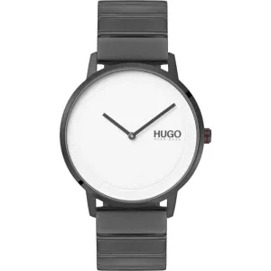 Hugo Echo Grey IP Bracelet Watch