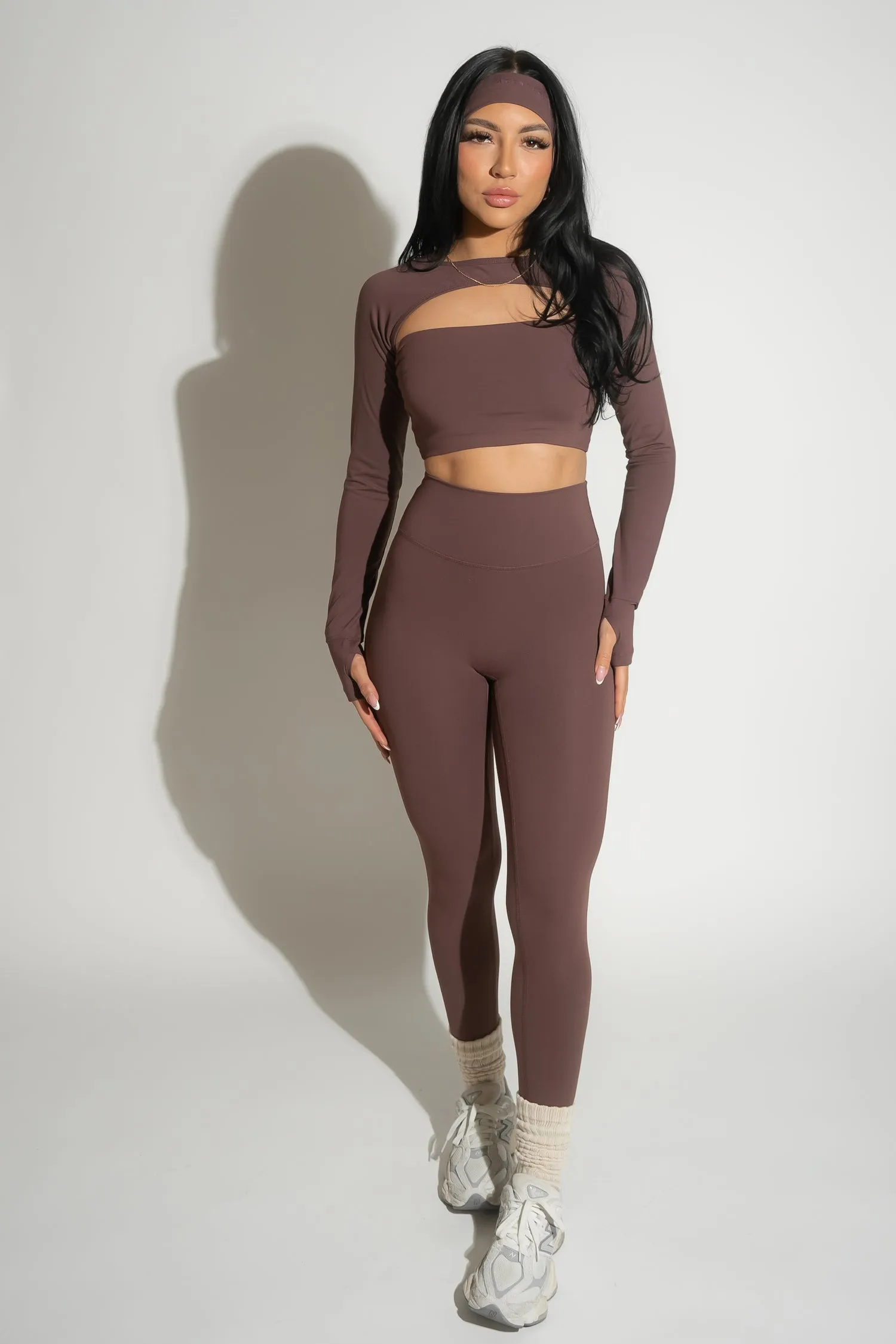 Icon Legging - Mahogany