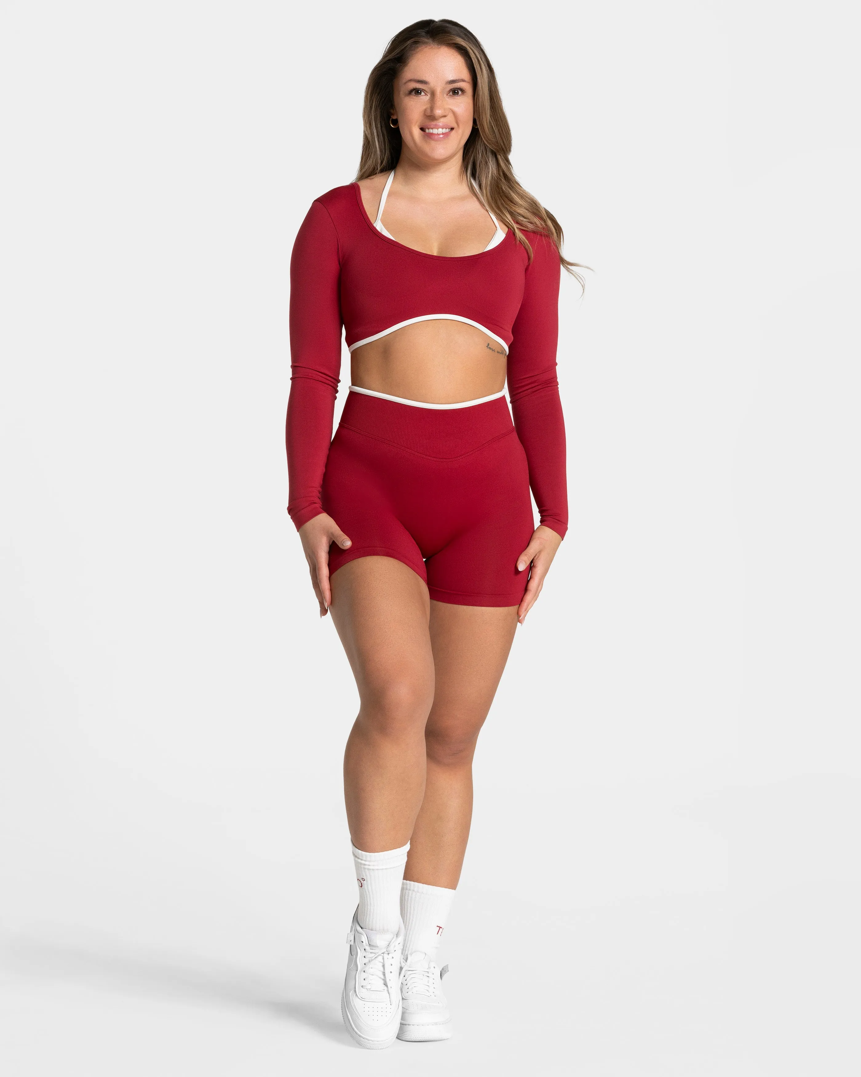 Ignite Sculpt Scrunch Short "Cherry"