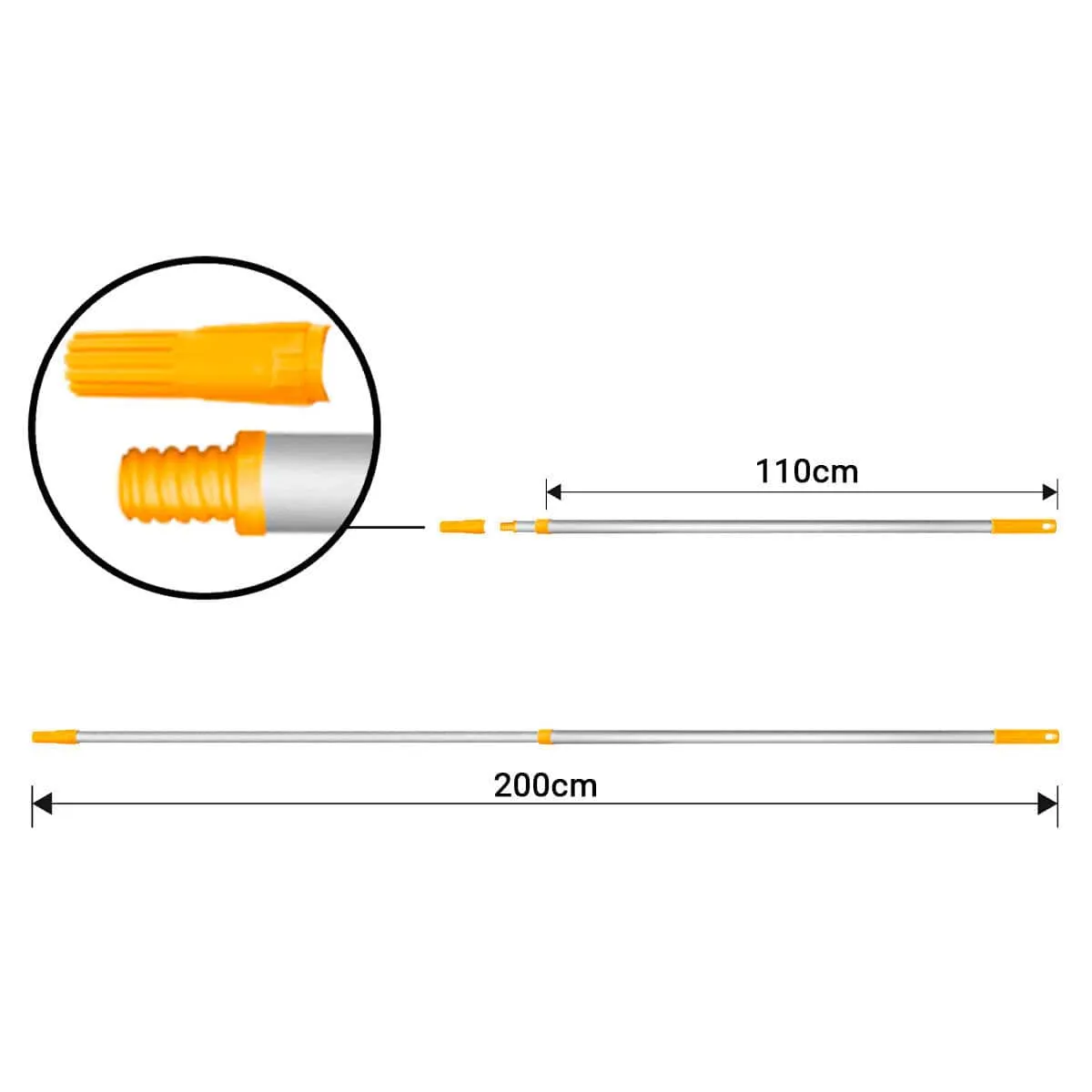 Ingco Telescopic Extension Pole - HRCEP0201