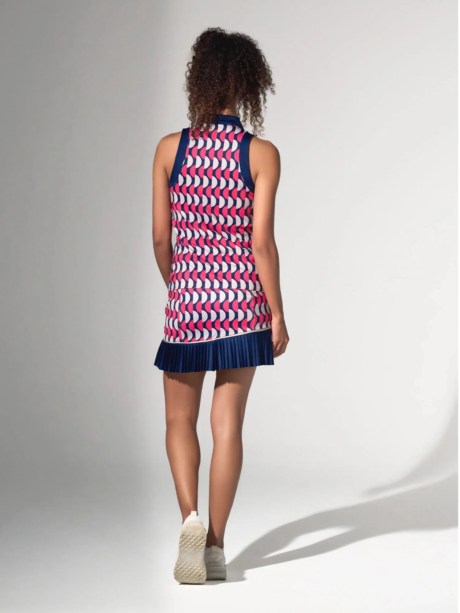 InPhorm Ava Geometric Sleeveless Golf Top Womens