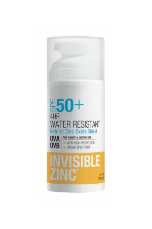 Invisible Zinc 4Hr Water Resistant SPF50  100ml