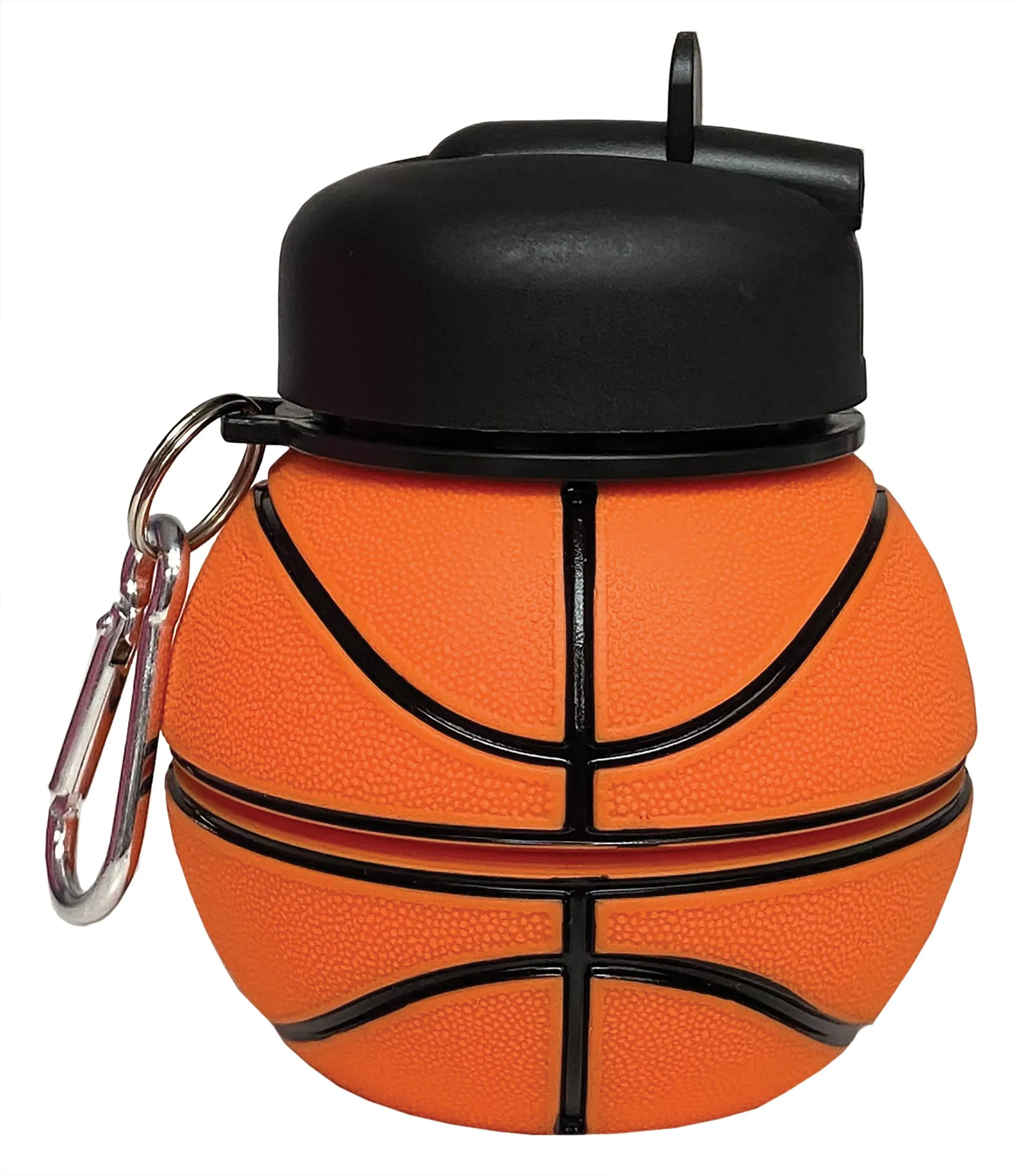 Iscream Basketball Silicone Collapsible Water Bottle