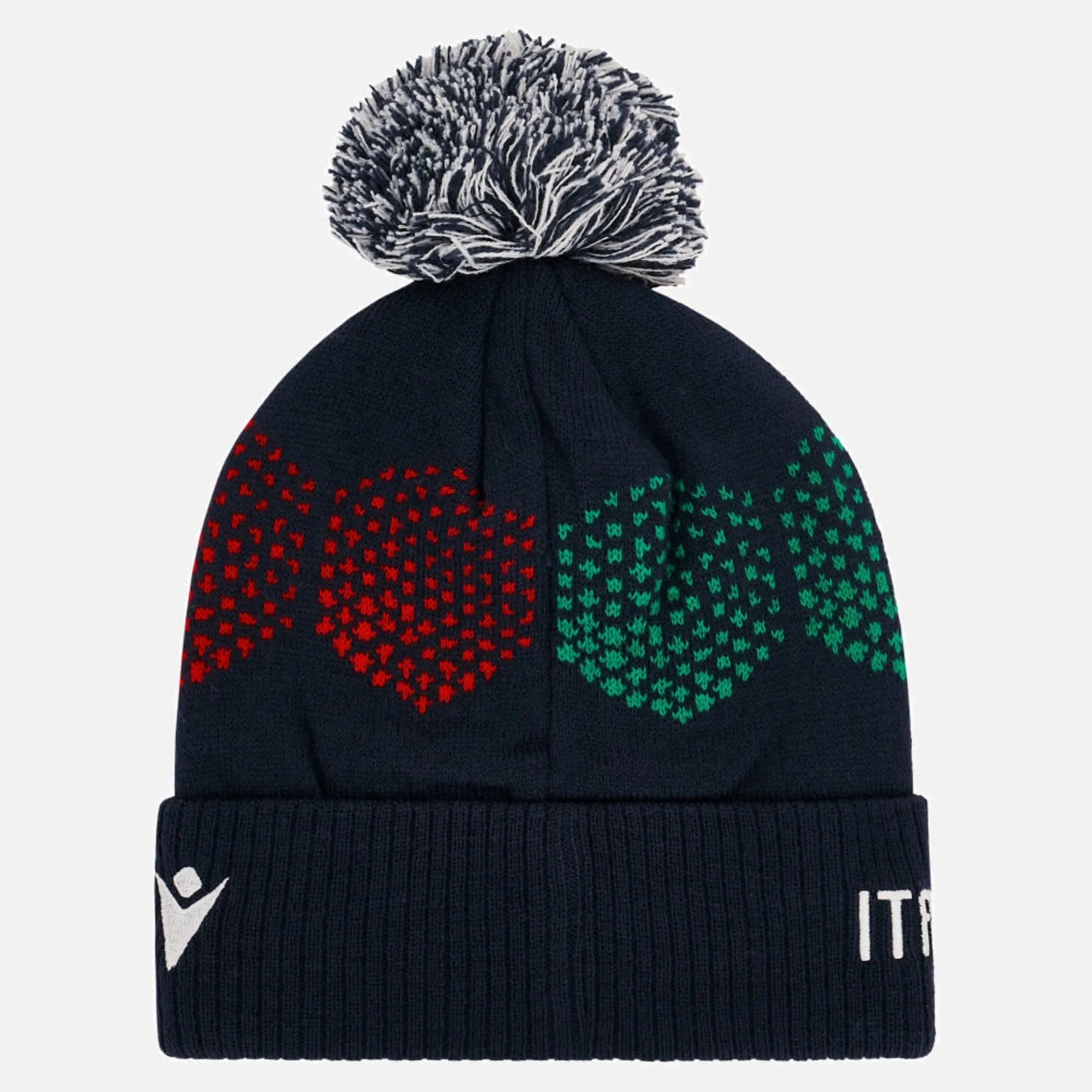 Italy FIR Knit Pom Pom Beanie 22/23 by Macron