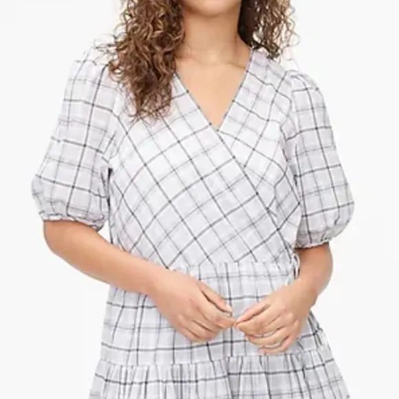 J. Crew Cotton Wrap Dress 2X