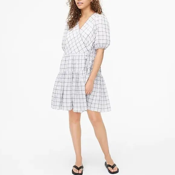 J. Crew Cotton Wrap Dress 2X