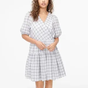 J. Crew Cotton Wrap Dress 2X