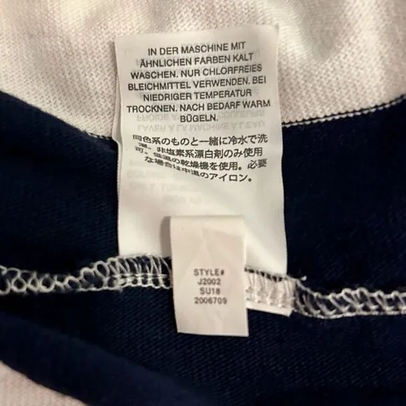 J. Crew rugby knit wrap skirt Navy/ Ivory. Size XS.