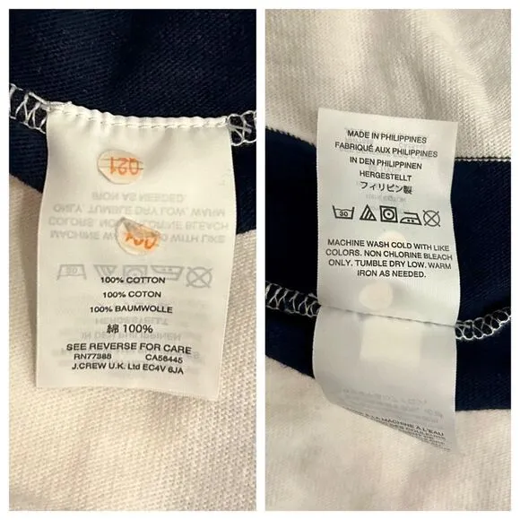 J. Crew rugby knit wrap skirt Navy/ Ivory. Size XS.