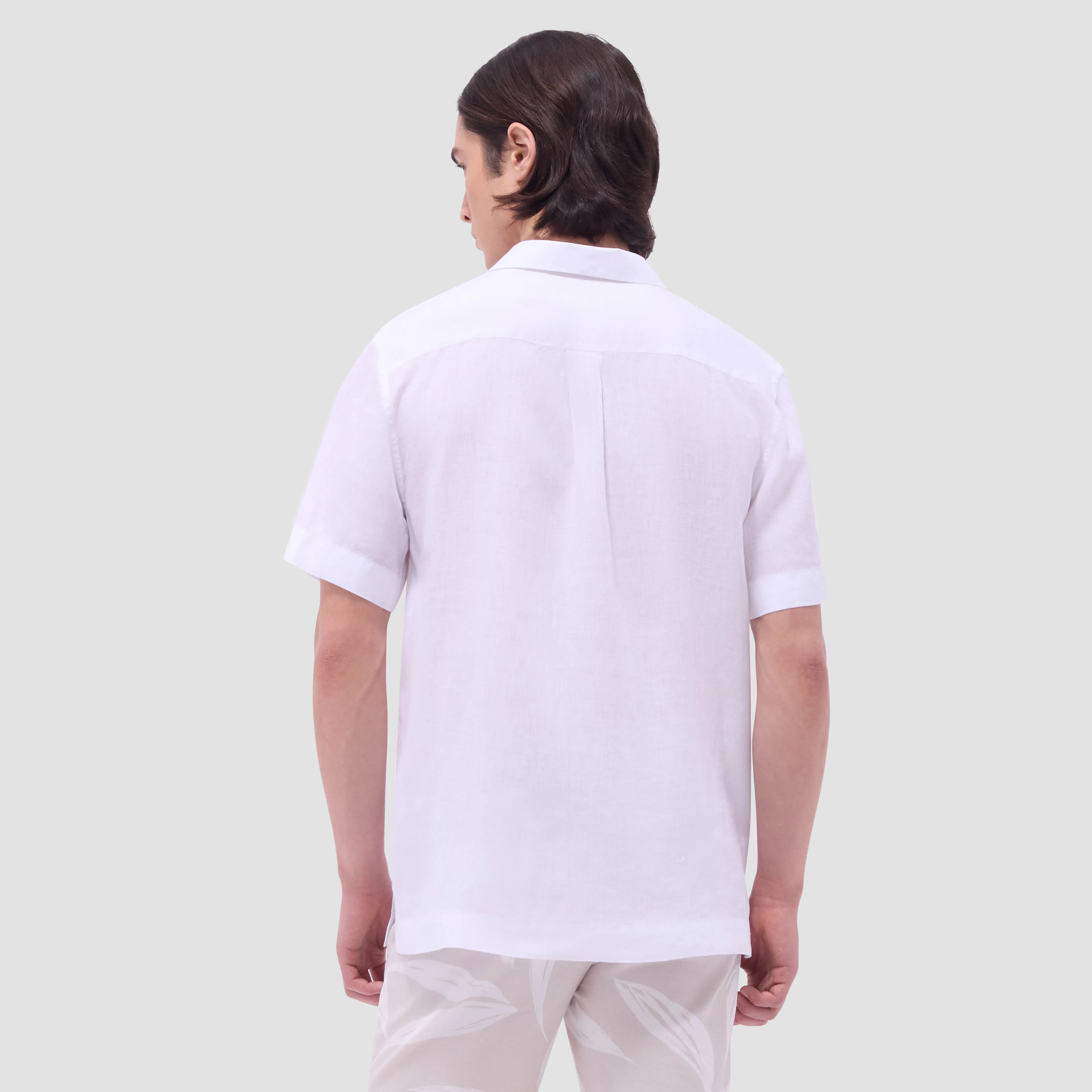 Jackson Solid Linen Camp Shirt
