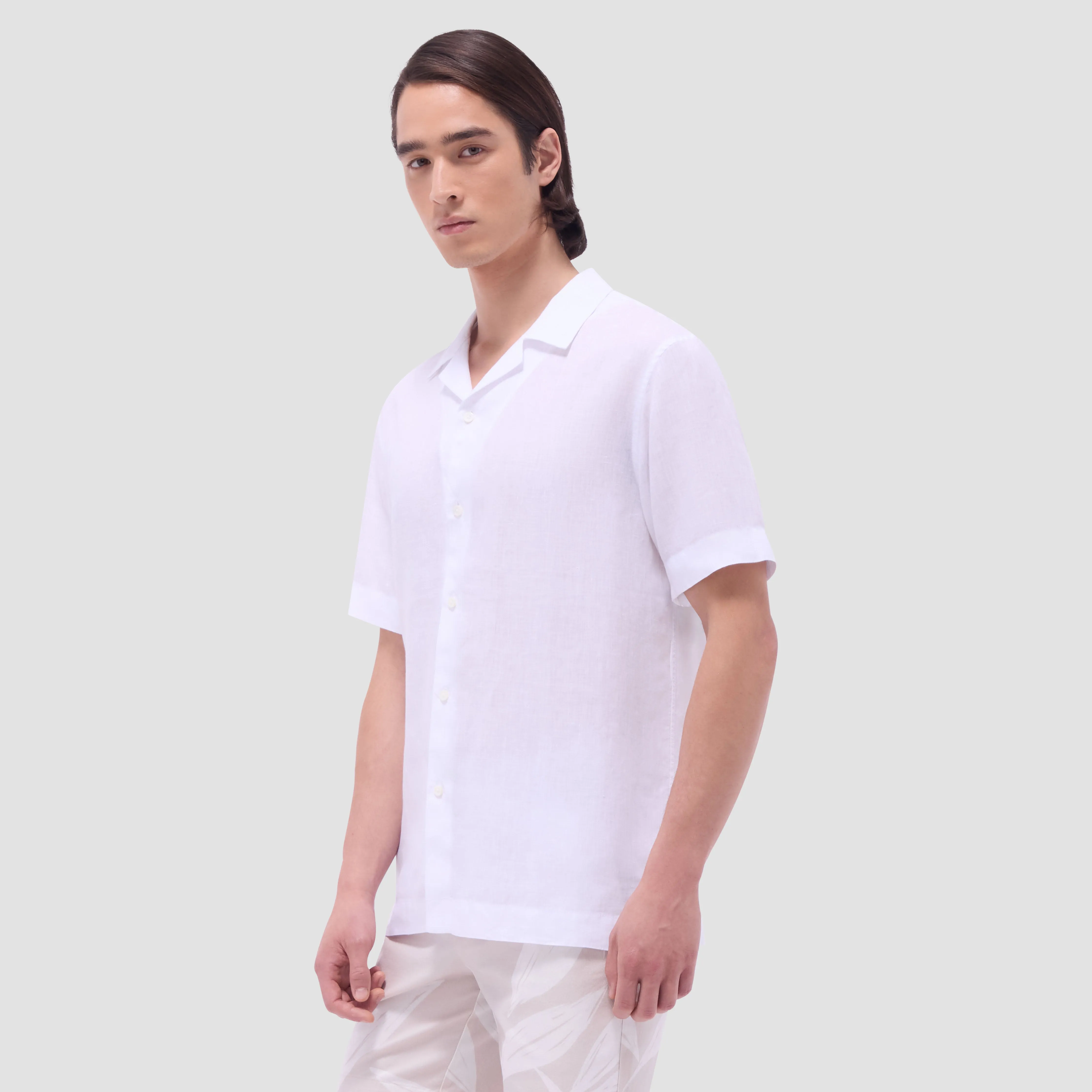 Jackson Solid Linen Camp Shirt