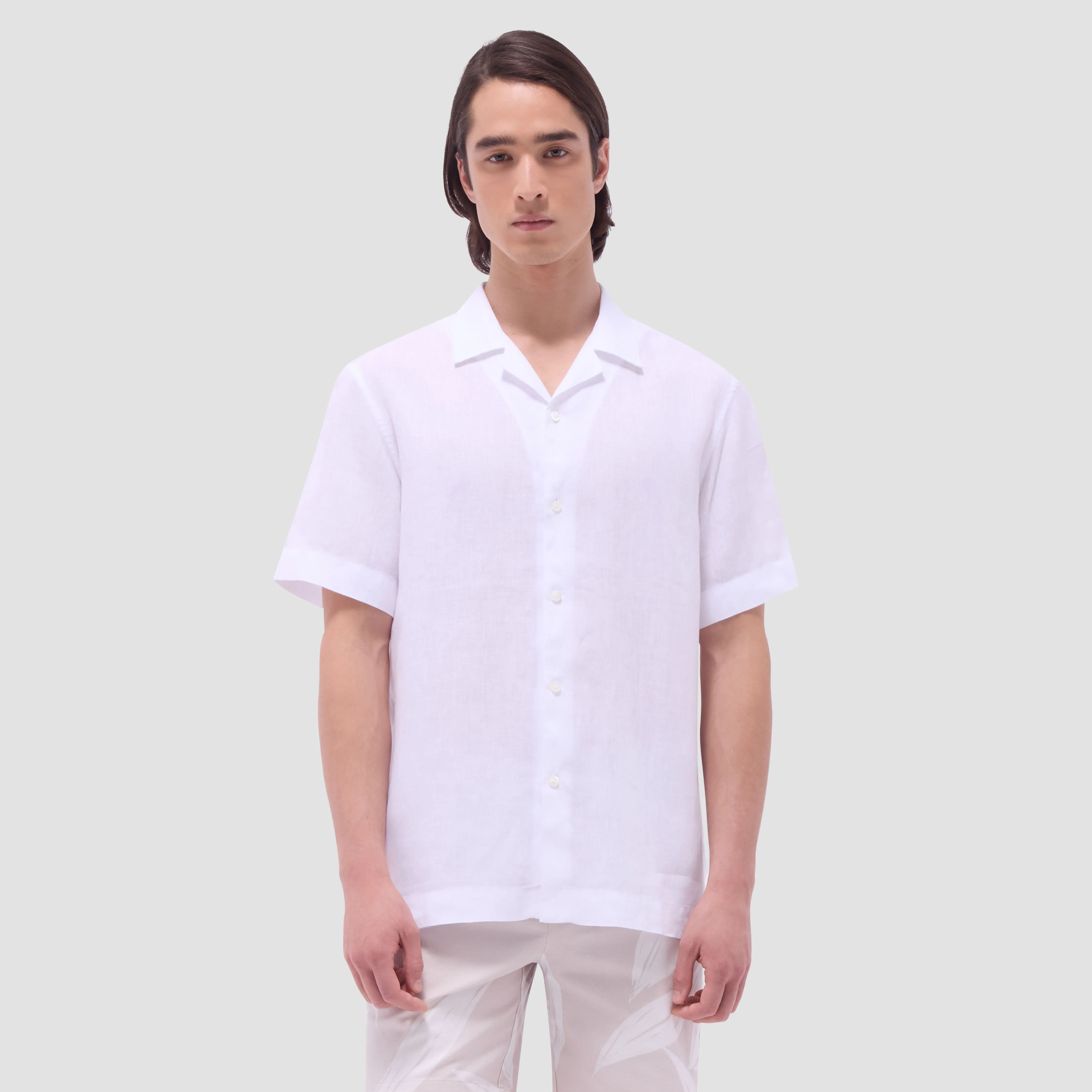 Jackson Solid Linen Camp Shirt