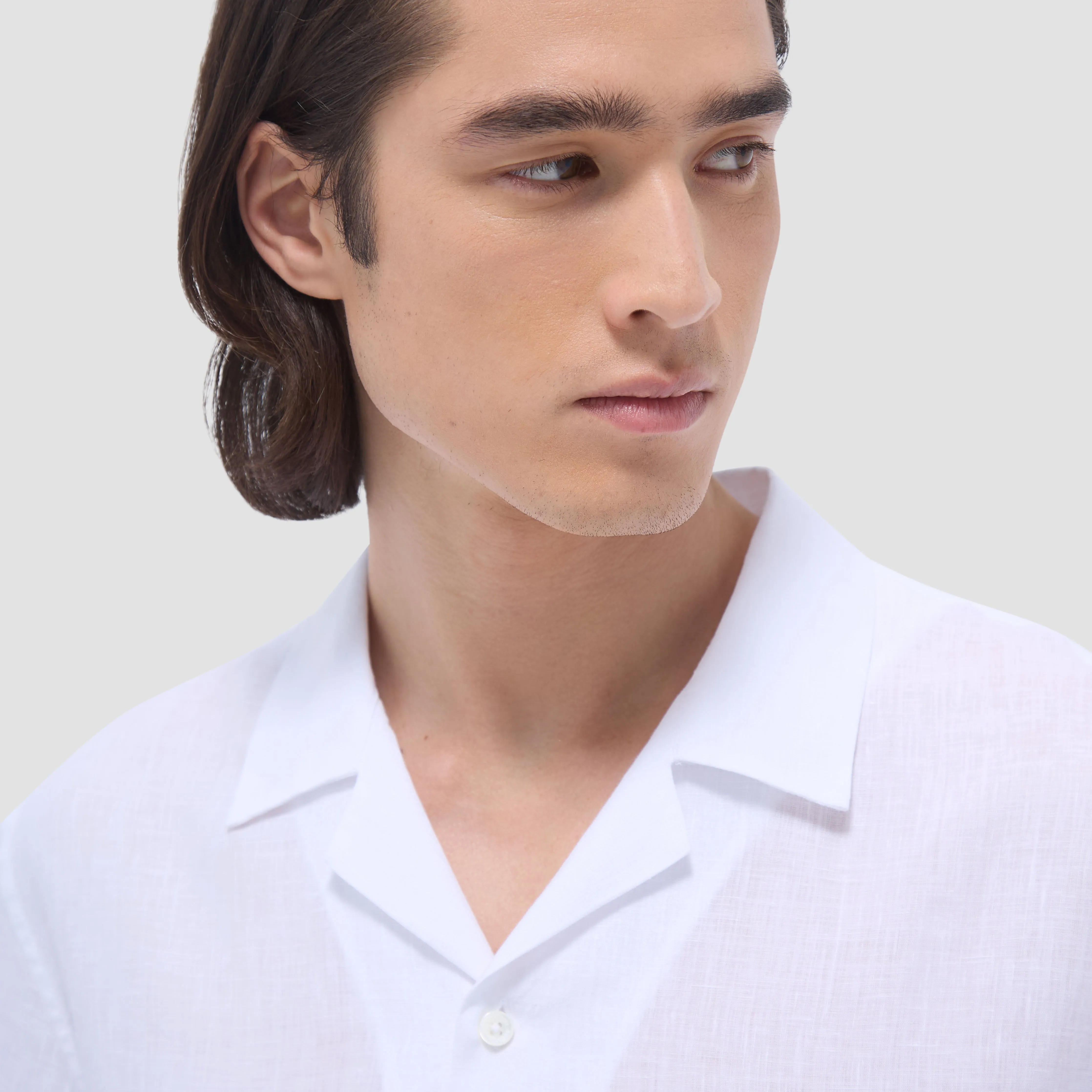 Jackson Solid Linen Camp Shirt